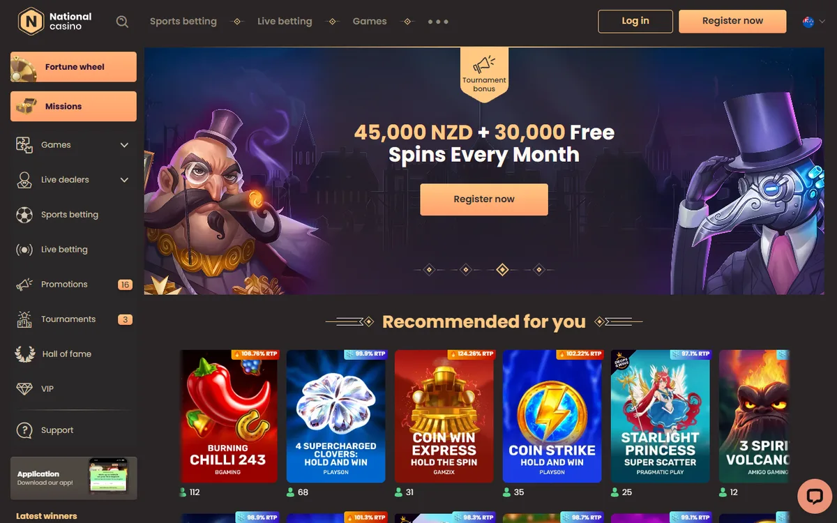 National Casino review NZ