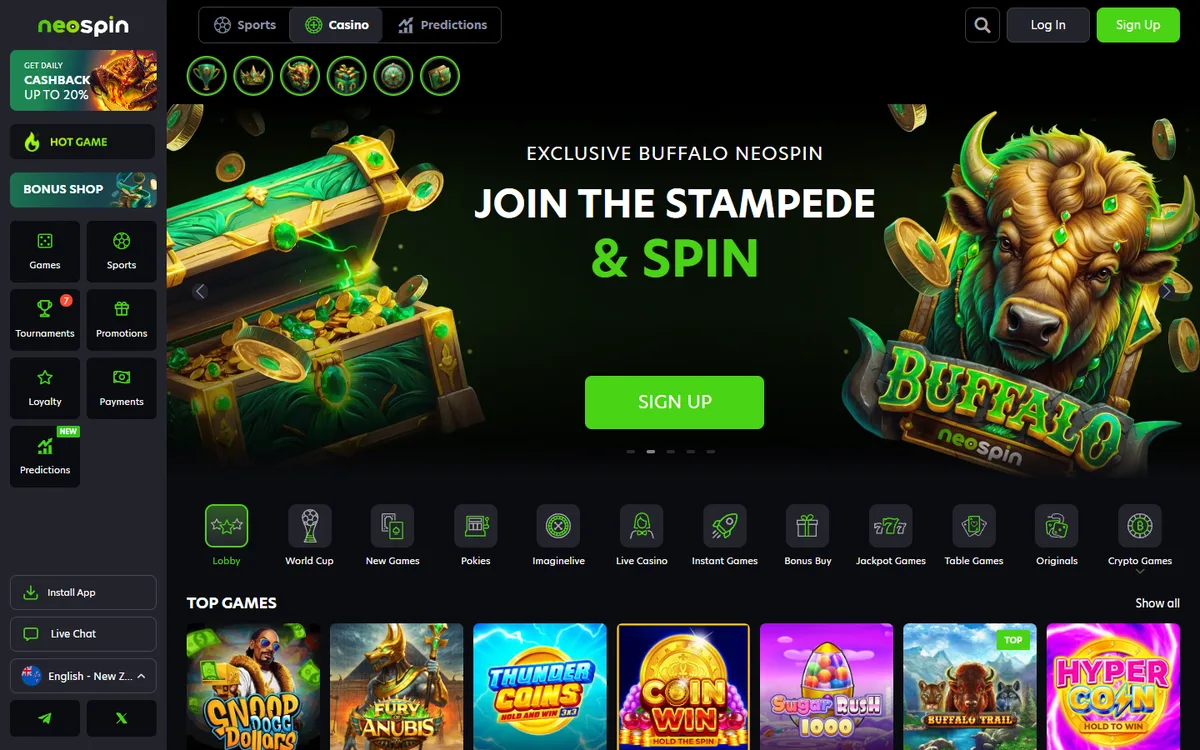 Neospin casino review NZ